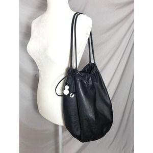 Furla vintage drawingstring  bucket tote